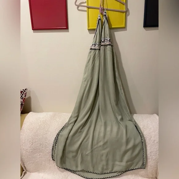 Lime/ Green beach maxi dress - Picture 5 of 6